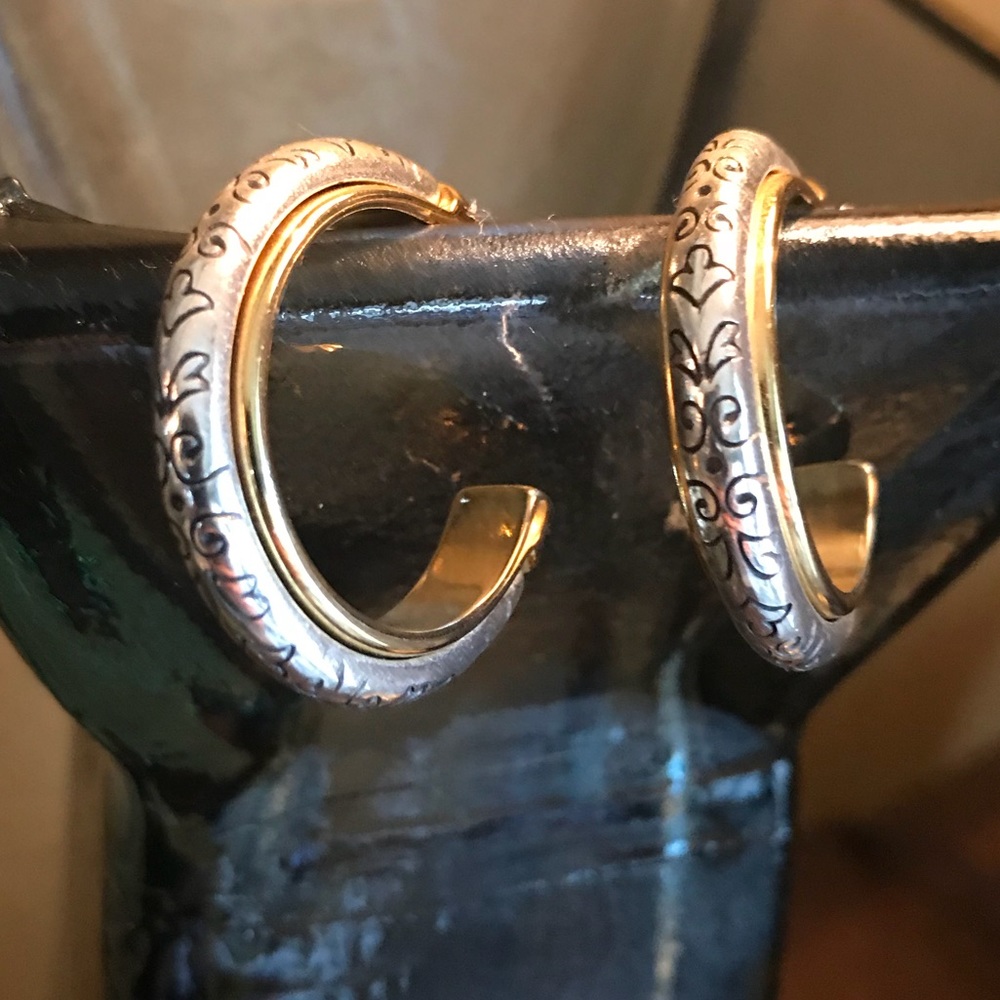 Brighton small hoops!  Gold/silver tones